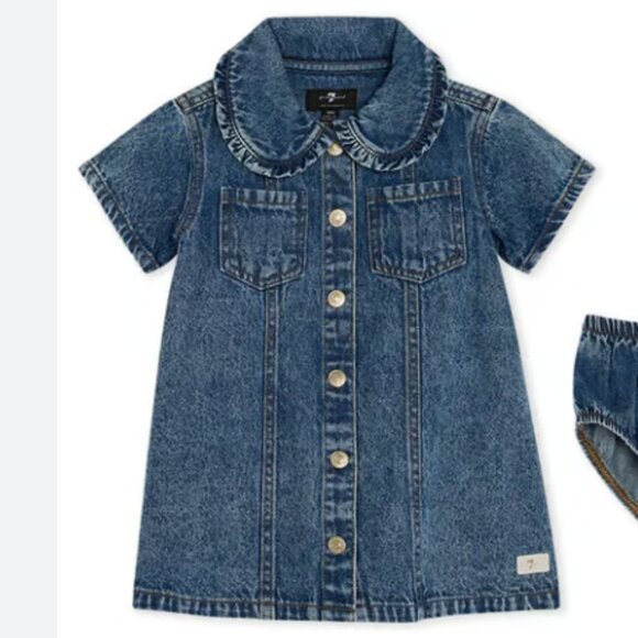 Tommy Bahama Other - NWT 7 FOR ALL MANKIND Girls Vintage Denim Dress